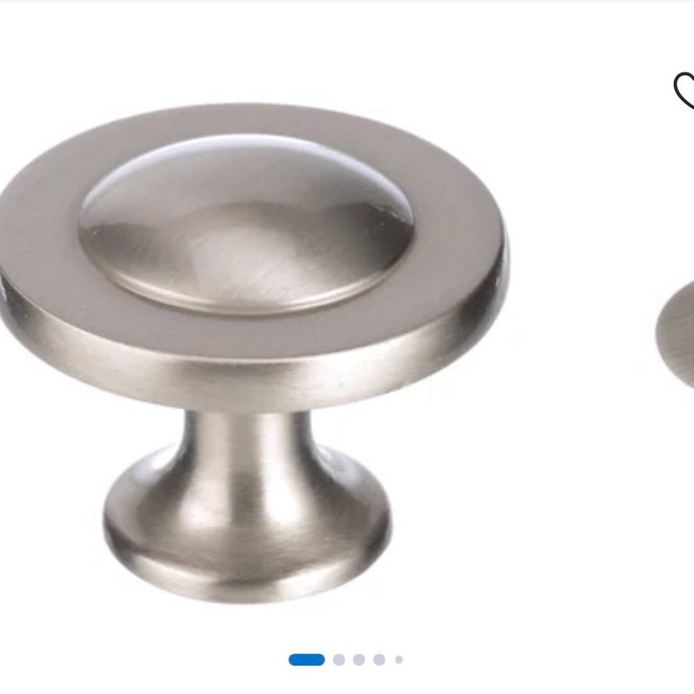 Amerock Satin Nickel Round Cabinet Knobs 1 1/4 in (32 mm) 29 knobs